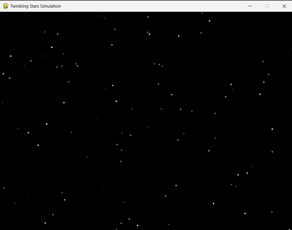 Building a Twinkling Stars Simulation with Python