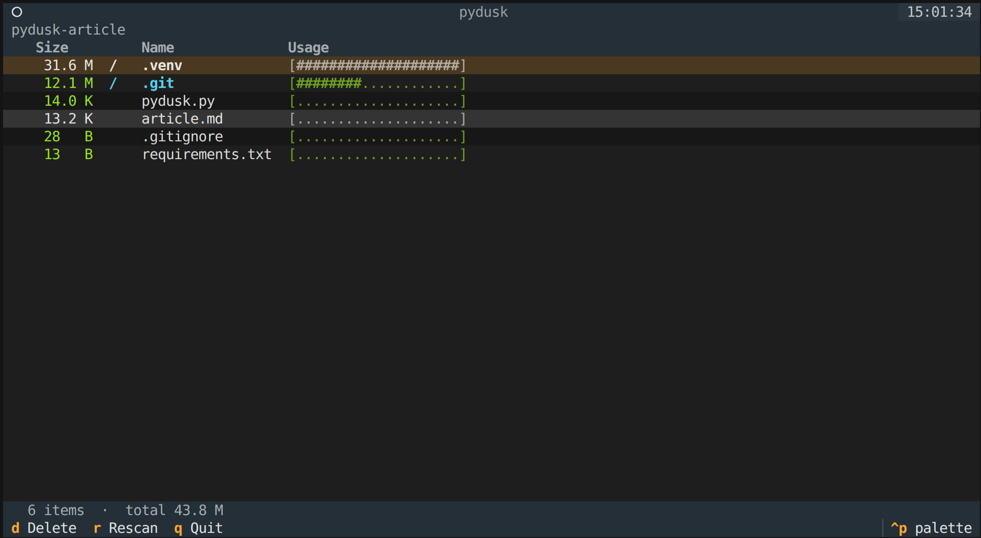 Build a Terminal Disk Analyzer in Python with Textual
