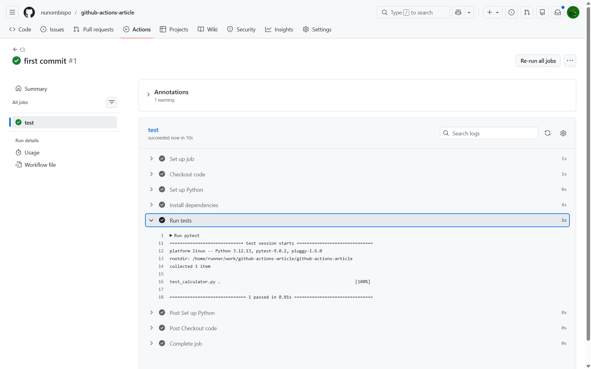 GitHub Actions for Python Projects - Automate Your Workflow from Day One