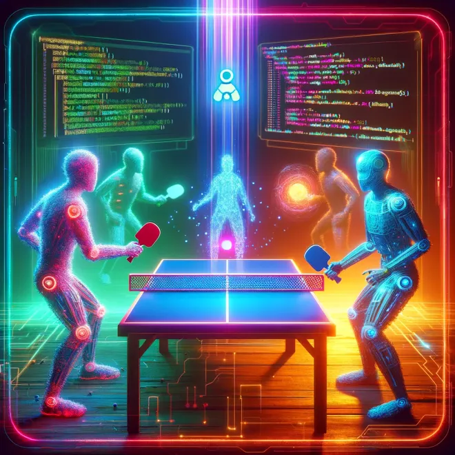 Image of: Developing a Traditional Pong Game Using PyGame - Incorporating an AI Opponent