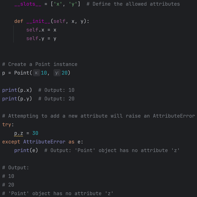 Image of: Python Trick: The Magic of __slots__