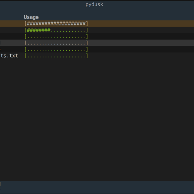 Image of: Build a Terminal Disk Analyzer in Python with Textual