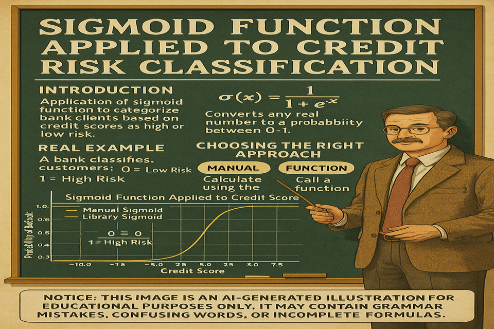 MACHINE LEARNING – Sigmoid Function Applied to Credit-Risk Classification